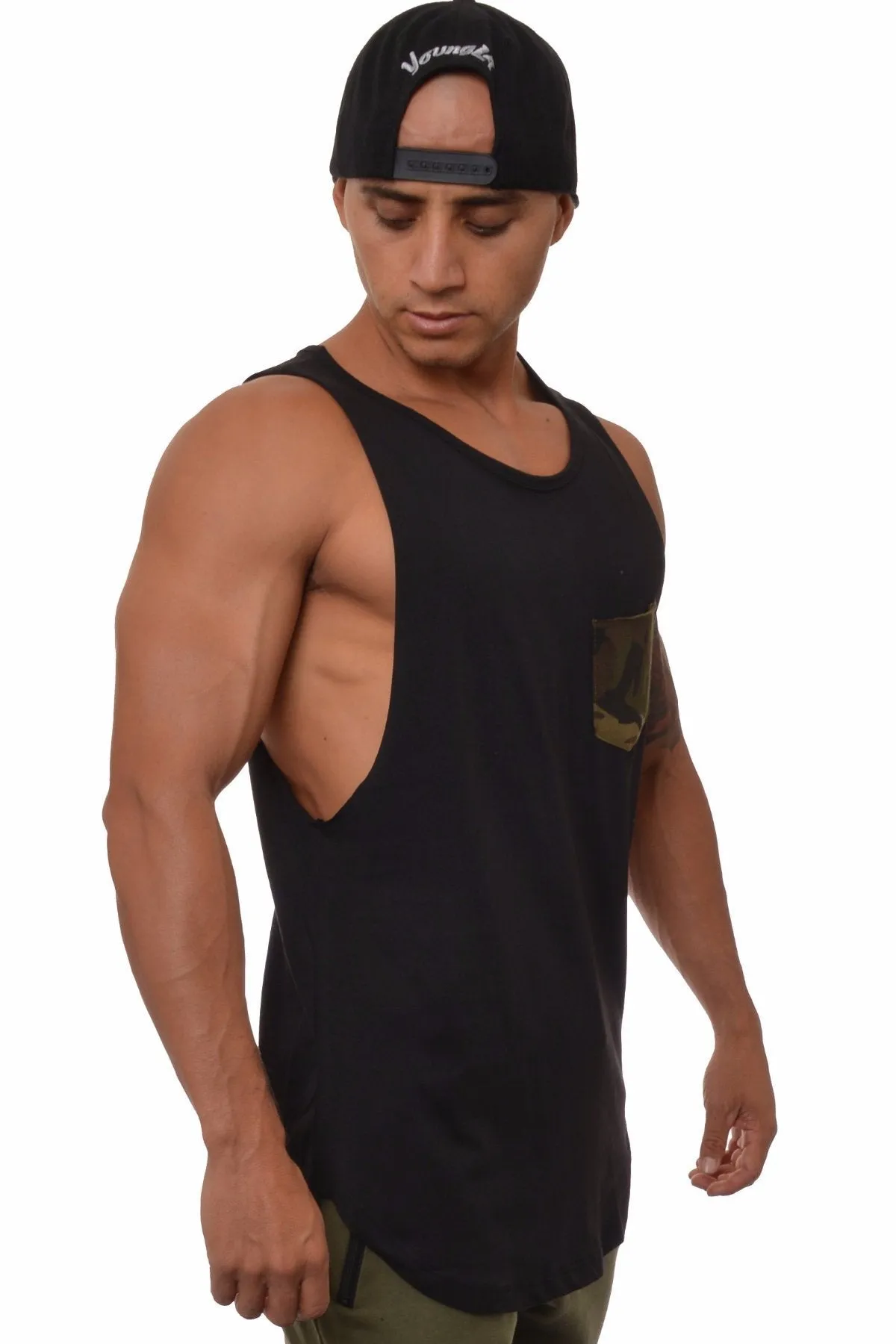 YoungLA Elongated Muscle Cut-Off Bodybuilding Tanks 306