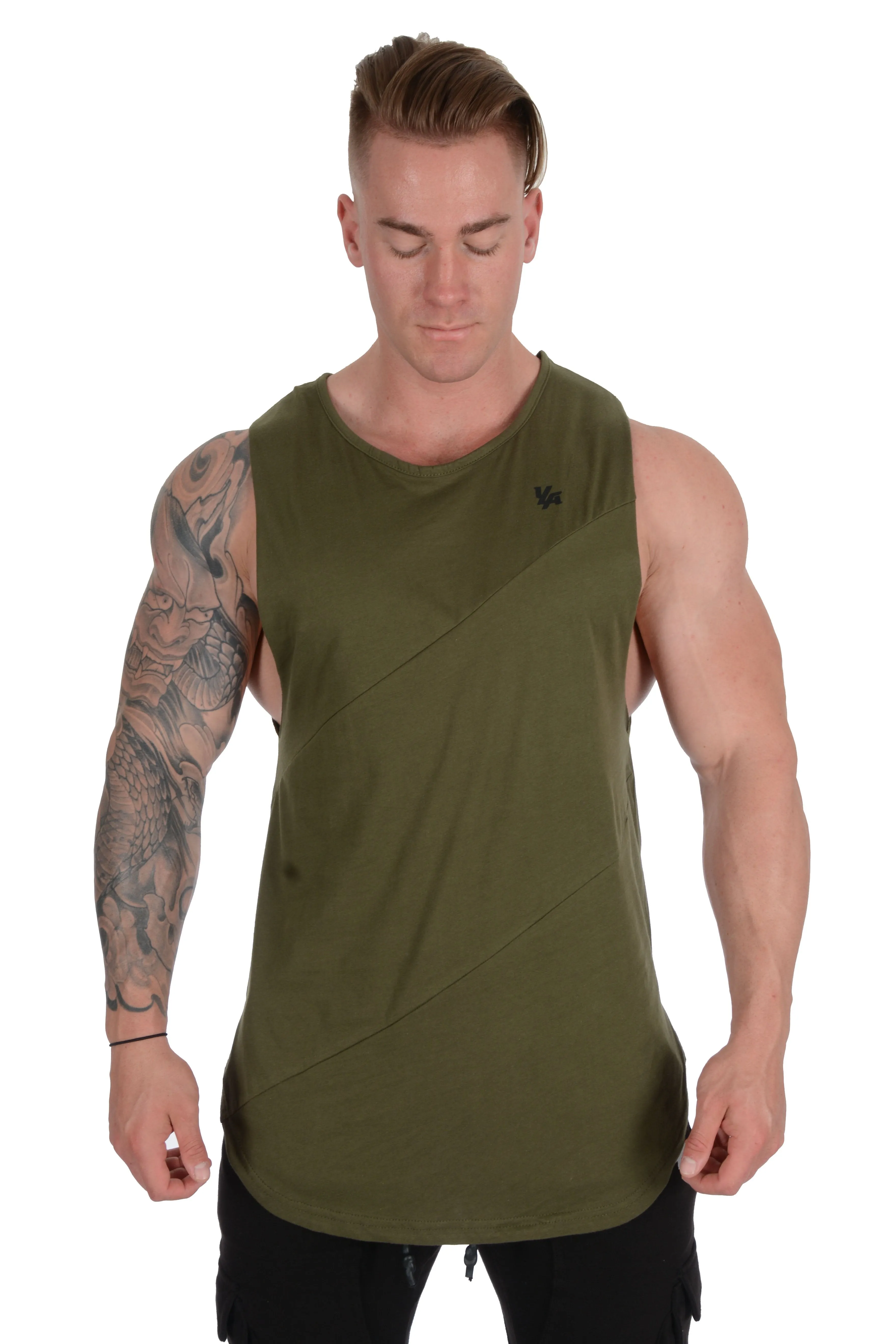 YoungLA Elongated Muscle Cut-Off Bodybuilding Tanks 306