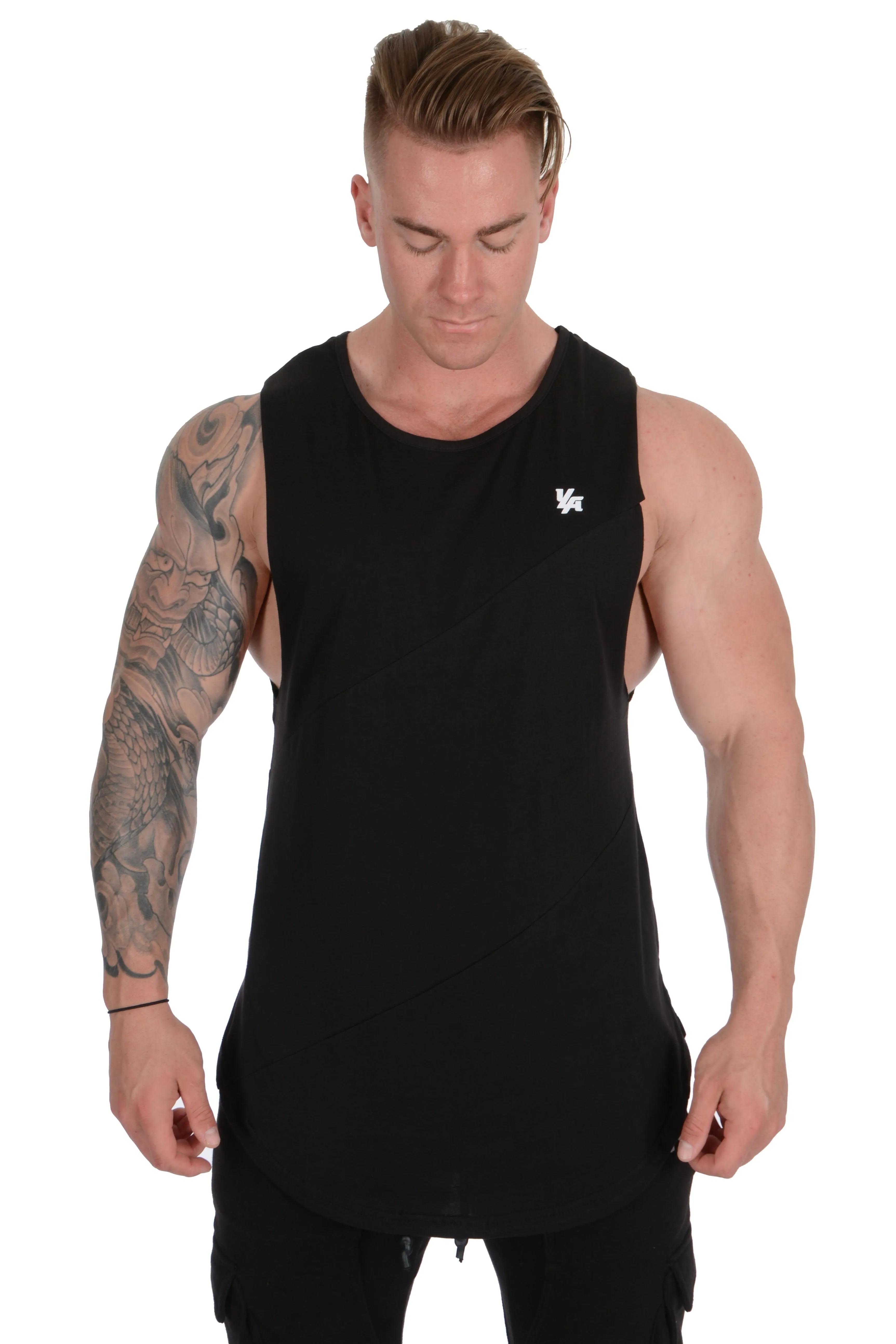 YoungLA Elongated Muscle Cut-Off Bodybuilding Tanks 306