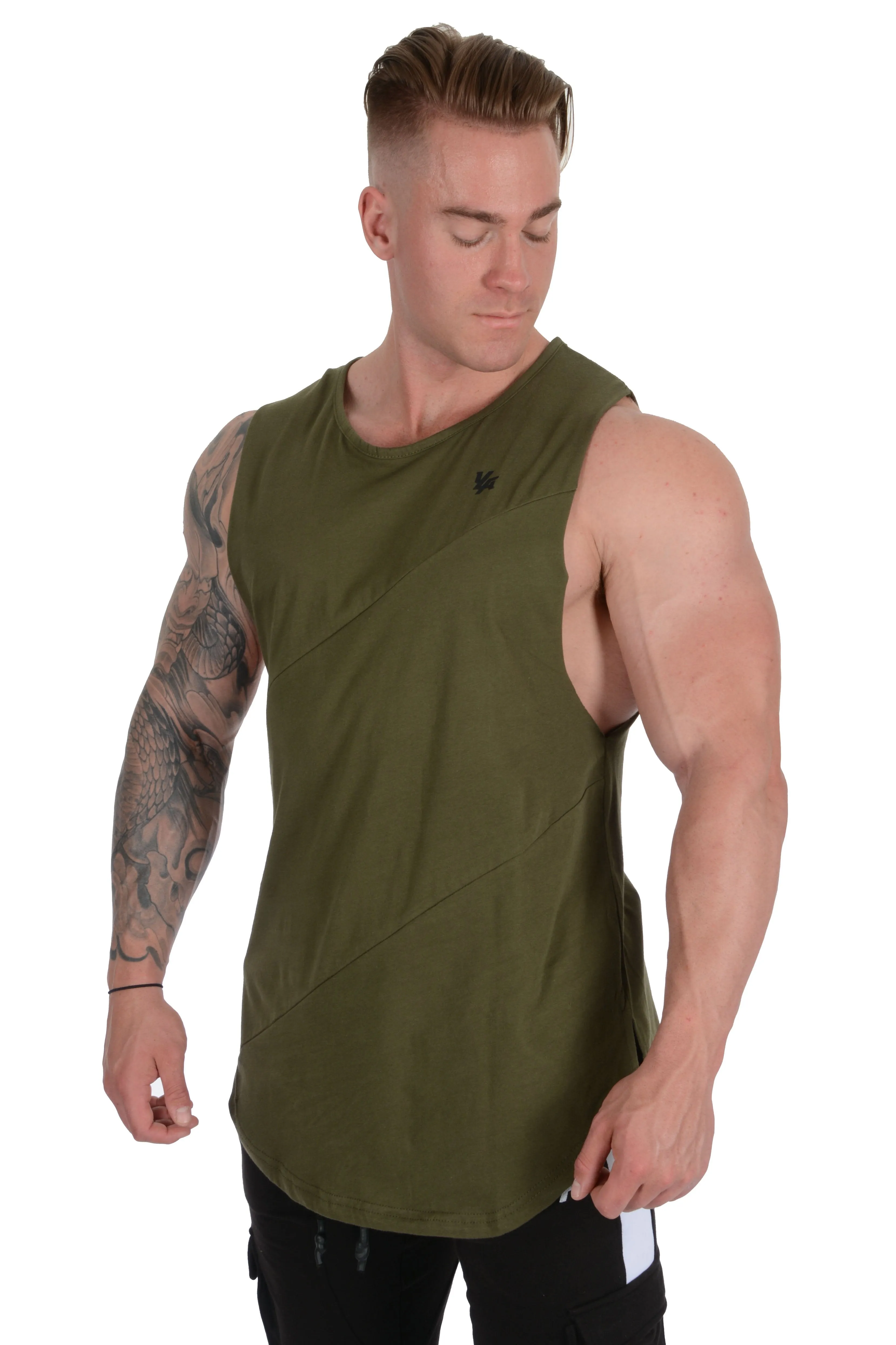 YoungLA Elongated Muscle Cut-Off Bodybuilding Tanks 306